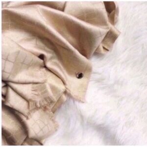 Gold Shimmer Fashion Scarf Calvin Klein